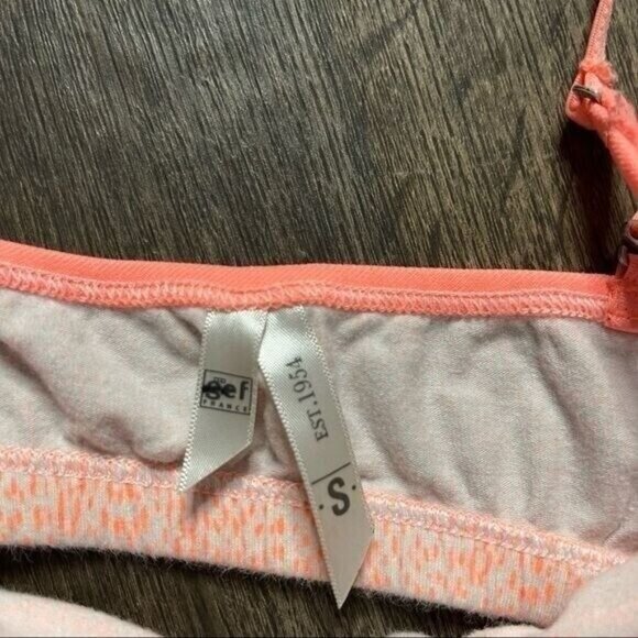 GEF France Orange and Beige Sports Bra/ Brallette Size S - Picture 8 of 9